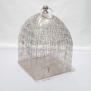 Vogelkäfig silber zur Dekoration wie NEU - Bild 1 von 2