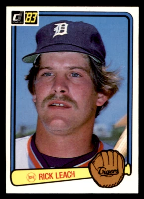 1983 Donruss Rick Leach   Set Break! #81 Detroit Tigers - Image 1 of 2