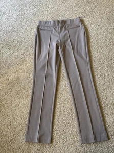 Pants Rafaella Comfort Fit Stretch Slim Leg Size 8 Biege Stretch Waistband Seam - Picture 1 of 5