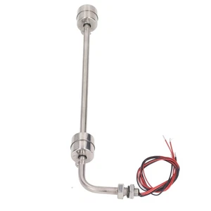 Float Water Control Switch Edelstahl Float Double Point Liquid Level Sensor AC - Bild 1 von 22