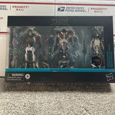 Star Wars Black Series Jedi: Survivor MagnaGuard Super Battle Droid paquete de 3 nuevo Foto 1 de 2