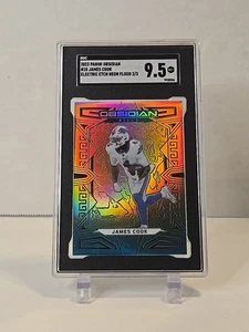 JAMES COOK 2023 Panini Obsidian Electric Etch Neon Flood /3 SGC 9.5 Buffalo Bill - Picture 1 of 7