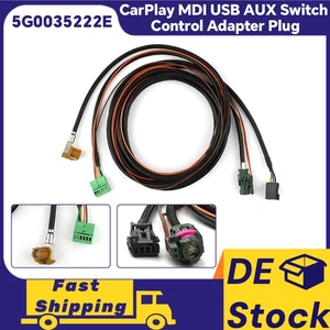 Juego de cables auxiliares USB Plug 5G0035222E para VW Golf 7 7.5 MIB2 Radio Connect Carplay - Imagen 1 de 7