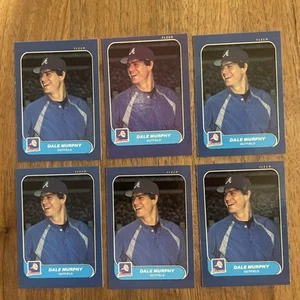 1986 Fleer Classic Miniature Mini Dale Murphy Lot 6 Atlanta Braves - Picture 1 of 2