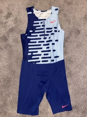 Traje de velocidad Nike Pro Elite 2023 Team azul/rosa hecho en EE. UU. para hombre talla grande DR4848-455 Foto 1 de 4