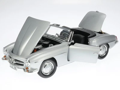 Mercedes W121 190 SL plata coche en miniatura 100037031 Minichamps 1:18 - Imagen 1 de 4