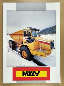 Moxy Articulated Dump Trucks Complete Line 1989 sales brochure - Picture 1 of 3