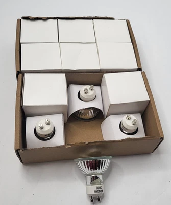 12 pack GU10 Light Bulbs 20W 110-130V GU10 Base Clear Glass 2700K - Image 1 of 4