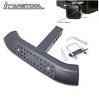 Black 18" Slant Steel Tow Hitch Step Bar Guard For 2" Receiver Truck Heavy Duty