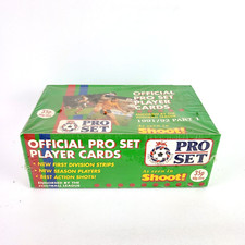 Official English Football/Soccer Pro Set Player Cards 1991/92 Sealed Box. Part 1