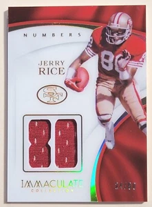 Jerry Rice  2017 Panini Immaculate Numbers Relic #NU-88 No 24/80 - Picture 1 of 1