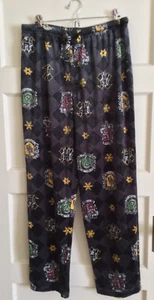 Harry Potter Men's Lounge Pajama Pants Hogwarts House Crests ~ Extra Large - Picture 1 of 5