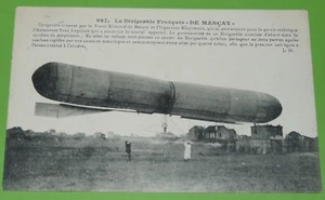 CPA CARTE POSTALE 1908 AVIATION BALLON DIRIGEABLE FRANCE De Marçay - Imagen 1 de 2