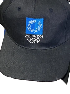 2004 Athens Olympics Cap Officially Licensed Black Snapback NWT - Picture 1 of 8