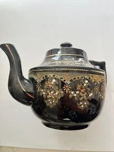 "Tetera Betty marrón inglesa vintage marrón 7"" ancho 7"" alto artículo de coleccionista" - Imagen 1 de 8