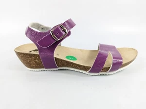 Biocomfort Purple Faux Leather Sandals UK 4 Eu 37 Only Tried On - Picture 1 of 6