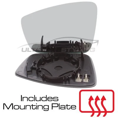 Espejo retrovisor puerta ala vidrio Volkswagen Up 2012-2016 térmico convexo lado pasajero izquierdo Foto 1 de 4