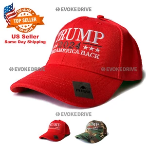 Trump Hat 2024 Take America Back Hat - Red Donald Trump Hat Cap Maga - Picture 1 of 23
