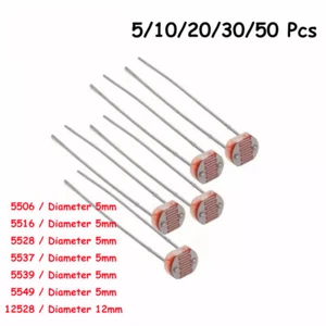 Light Sensitive Resistor 5506 5516 5528 5537 5539 5549 12528 Photo Resistors - Picture 1 of 11