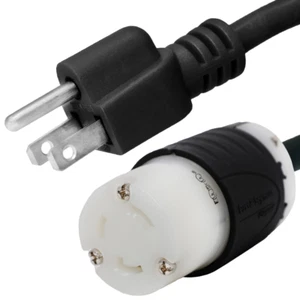 NEMA 5-15P auf L5-30R Netzkabel - 15 Fuß, 15 A/125 V 14 AWG - Eisenbox # IBX-5505 - Bild 1 von 1