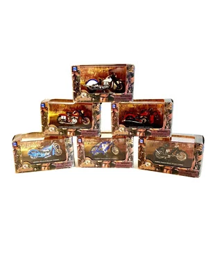 Lot Of Six- NewRay Indian Motorcycles 1/32 Scale Models Please Read Descript. - Image 1 of 4