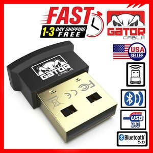 USB Bluetooth 5.0 Adapter Dongle Receiver Wireless Audio Music Stereo TV PC MAC