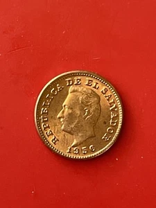 1956 El Salvador 1 Centavo San Francisco Mint, Struck in 1957 - Picture 1 of 2