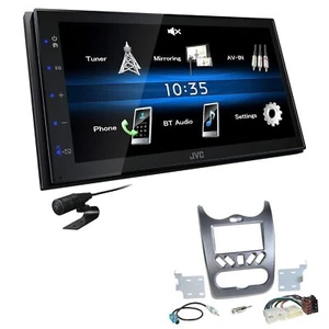 JVC Autoradio Touchscreen Bluetooth USB für Dacia Logan 2008-2011 grau - Bild 1 von 5