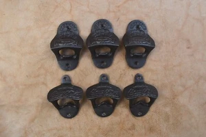 6pcs mix Cast Iron handmade vintage wall bottle opener kitchen house bar decor - Picture 1 of 9