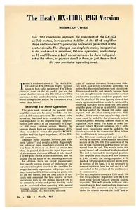 CQ Ham Radio Magazin Artikel ""The Heath DX-100B, 1961 Version"" (3/61) - Bild 1 von 1