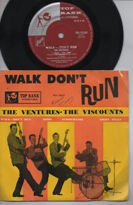 THE VENTURES   VISCOUNTS   Rare 50's Aust Only 7" OOP Garage Surf P/C EP "Walk" - Image 1 of 2