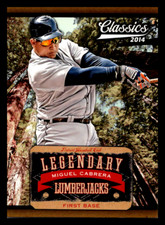 2014 Panini Classics Legendary Lumberjacks Miguel Cabrera #19 Detroit Tigers