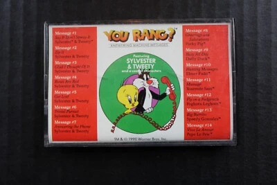 You Rang? Answering Machine Messages - Sylvester & Tweety - Cassette Tape - 1990 - Image 1 of 3