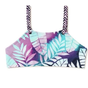 Wonder Nation Girls Palm Wash Mix and Match Swim Bikini Top XS 4-5 New with Tags - Picture 1 of 7