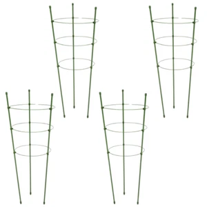 4 x 60 cm ayuda para el enganche torre de pepino anillos de apoyo torre de pepino para plantas planta trepadora - Imagen 1 de 5