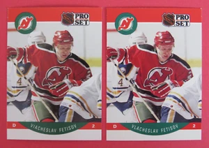 1990-91 Pro Set Error + Corrected Viacheslav Fetisov RC # 167 Name spelled wrong - Picture 1 of 4