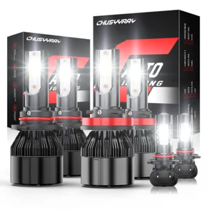 For 2007-2013 Toyota Tundra Combo 6x 6K LED Headlight Hi/Lo + Fog Light Bulbs - Bild 1 von 15