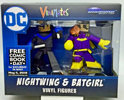 Paquete de 2 DC Nightwing and Batgirl Vinimate 2018 Diamond Select Toys LLC Foto 1 de 4