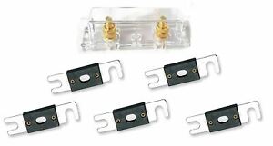 IMC Audio ANL Fuse Holder with (5) 80 Amp Wafer Fuse Fits 0/2/4/6/8 Gauge Wire