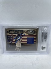 Mike Ditka Signed 2005 Donruss Classics Singles Game Worn Jersey Beckett Auto 2