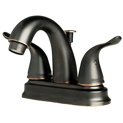 LAGUNA BRASS Contemporary Bathroom Vanity Sink 4" Centerset Lavatory Faucet Oil Rubbed Bronze