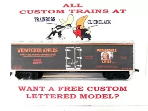 HO SCALE CUSTOM LETTERED WENATCHEE APPLES REEFER LOT 2 🍎🍎🍎🍎 - Picture 1 of 15