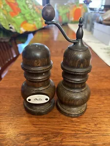 Vintage Wood Zassenhaus Salt & Pepper Mill Set W. Germany ๐ฉ๐ช - Picture 1 of 6