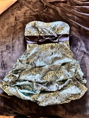 Women’s Teal Ruby Rox Ruffle Dress - Image 1 of 4