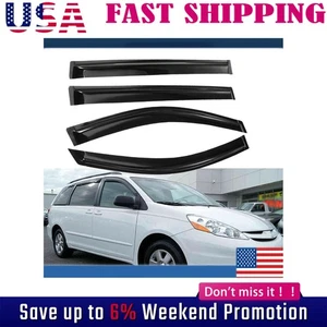 Se adapta a Toyota Sienna 2004-09 ventana lateral ventilación visera sol lluvia deflector protector - Imagen 1 de 13