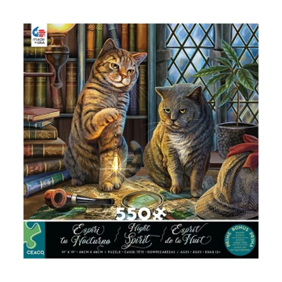 Ceaco Puzzle Night Spirit - Purrlock Holmes (550 Pieces) VG/NM - Image 1 of 1