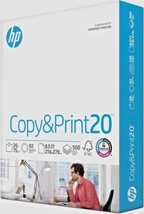 HP Printer Paper 8.5 x 11 Paper Copy &Print 20 lb 1 Ream Case - 500 Sheets - Picture 1 of 3