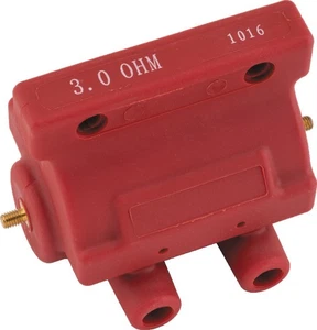 Twin Power Ignition Coil Red 3 Ohm For 85-03 Big Twin and XL TwinPower 210070 - Picture 1 of 2