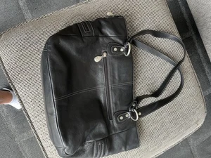 Gil Holsters Large Black Leather Shoulder Bag - Picture 1 of 10