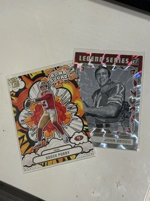 2024 Panini  Donruss Bomb Squad Brock Purdy & John Brodie Legendary Series - Image 1 of 3